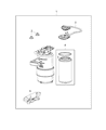 Ram Fuel Water Separator Filter Diagram - 68197368AD