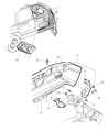 1999 Dodge Durango Bumper Diagram - 4897588AB