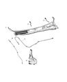 Dodge Challenger Windshield Washer Nozzle Diagram - 68217041AC