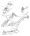 2006 Dodge Caravan Parking Brake Cable Diagram - 4683286AE
