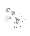 Jeep ABS Control Module Diagram - 68434976AB