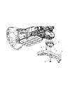 Dodge Magnum Transmission Mount Diagram - 4578159AE