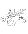 2002 Chrysler PT Cruiser Fuel Door Diagram - 4724669AA