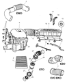 Dodge Ram 2500 Air Filter Box Diagram - 5029762AA