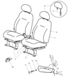 2004 Chrysler PT Cruiser Seat Cover Diagram - XM601DVAA