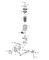 Dodge Dart Coil Spring Insulator Diagram - 5168086AB