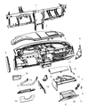 Chrysler Sebring Glove Box Diagram - 1AE16XDBAC