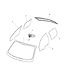 Dodge Dart Windshield Diagram - 68188894AA