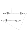 2008 Chrysler Sebring Axle Shaft Diagram - 5085099AB