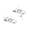 Jeep Wrangler Sun Visor Diagram - 6BR80TX7AI