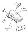 Chrysler PT Cruiser Dome Light Diagram - 1AP63DW1AA