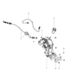 Jeep Compass Automatic Transmission Shift Levers Diagram - 68044390AA