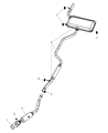 2007 Chrysler Sebring Muffler Diagram - 5171095AE