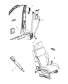2011 Dodge Nitro Seat Belt Diagram - 1KE981DVAB