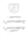 Dodge Viper Emblem Diagram - 1VN1706SAA
