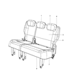 2014 Chrysler Town & Country Seat Cover Diagram - 1YK78HL9AA