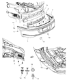 Chrysler Bumper Diagram - 68004597AC