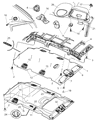 2007 Dodge Caravan Dome Light Diagram - 5016287AB