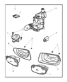 Jeep Grand Cherokee Fog Light Diagram - 55155136AC