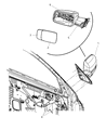2010 Dodge Ram 2500 Car Mirror Diagram - 68033734AE