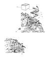 Dodge Nitro Battery Tray Diagram - 55360874AB