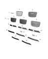 Chrysler Grille Diagram - 68227271AC