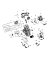 Jeep Heater Core Diagram - 68350333AA
