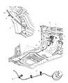 Dodge Intrepid Parking Brake Cable Diagram - 5135211AA