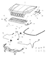 Jeep Cherokee Hood Hinge Diagram - 68290463AB