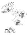 Chrysler Pacifica Spare Wheel Diagram - 4766500AA