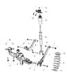 Dodge Dart Coil Spring Insulator Diagram - 5168085AB
