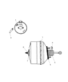 2002 Dodge Viper Brake Booster Vacuum Hose Diagram - 4848345AB