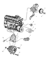 Jeep Wrangler Alternator Bracket Diagram - 4854026