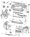 Dodge Intrepid Bumper Diagram - 4574834AB