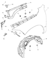 Ram Wheelhouse Diagram - 68148311AC