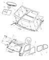 Dodge Durango Mirror Cover Diagram - 57010753AE