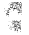 2006 Chrysler 300 Engine Mount Bracket Diagram - 4578181AA