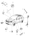Jeep TPMS Sensor Diagram - 68252493AA