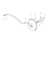 1998 Dodge Avenger Brake Line Diagram - MB928502