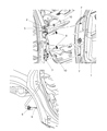 2010 Chrysler 300 Door Hinge Diagram - 4575751AC