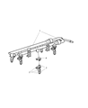 2005 Dodge Magnum Fuel Rail Diagram - 4591893AA