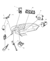 Dodge Viper Ignition Lock Assembly Diagram - 4685719AC