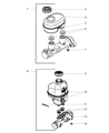 Ram Brake Master Cylinder Diagram - 5179892AA