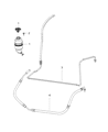 Jeep Wrangler Power Steering Hose Diagram - 52060274AD