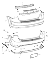 Dodge Journey Bumper Diagram - 1TY37TZZAA