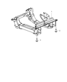Jeep Liberty Front Cross-Member Diagram - 52109889AK