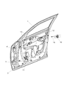 Dodge Magnum Door Hinge Diagram - 4575749AA