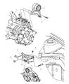 2005 Dodge Neon Engine Mount Diagram - 5037978AB