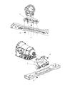 2007 Dodge Nitro Transmission Mount Diagram - 52125141AD
