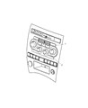 2008 Jeep Grand Cherokee A/C Switch Diagram - 55111876AB